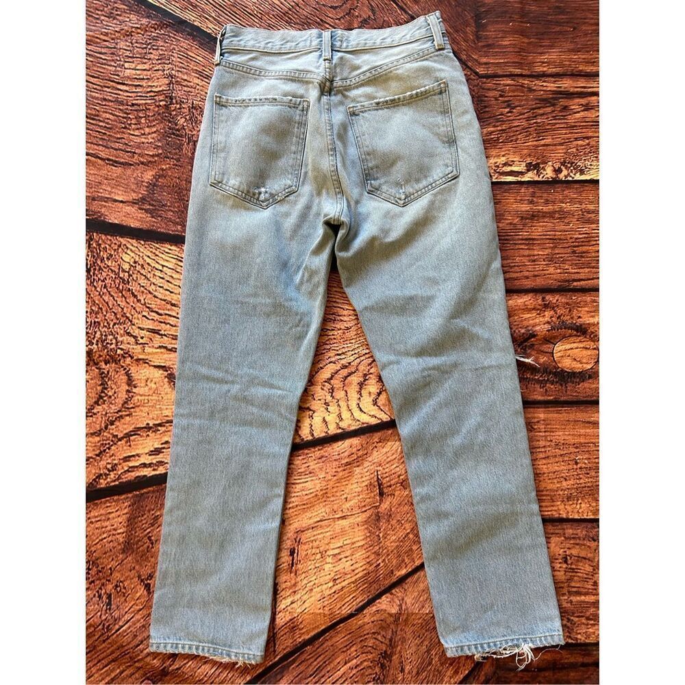 Agolde Riley Hi Rise Straight Crop Light Wash - Picture 10 of 15